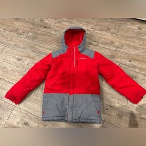 Columbia Red & Gray Winter Coat Size Medium